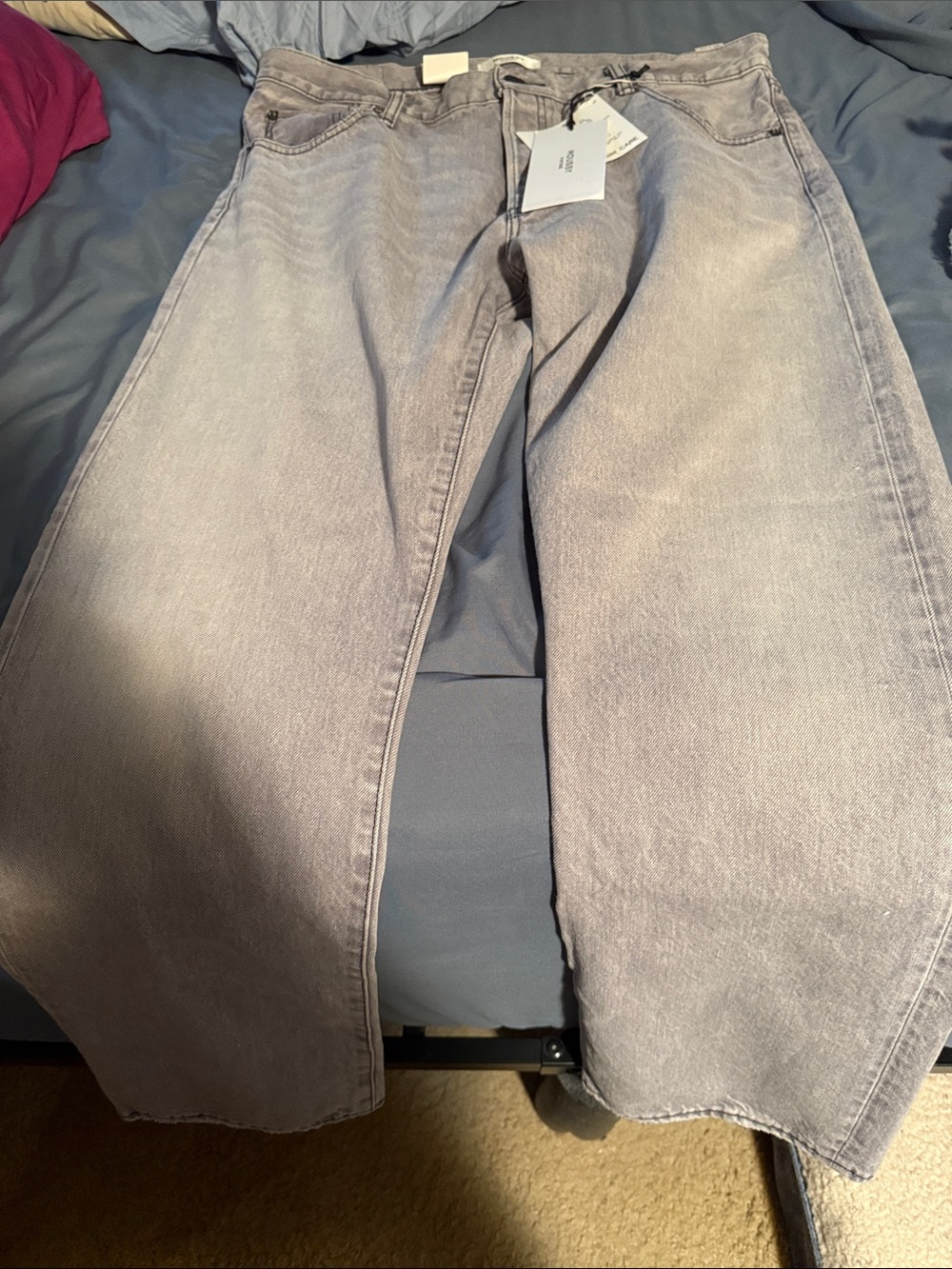 Moussy Vintage MV Panaca Straight Light Black Jeans size 30